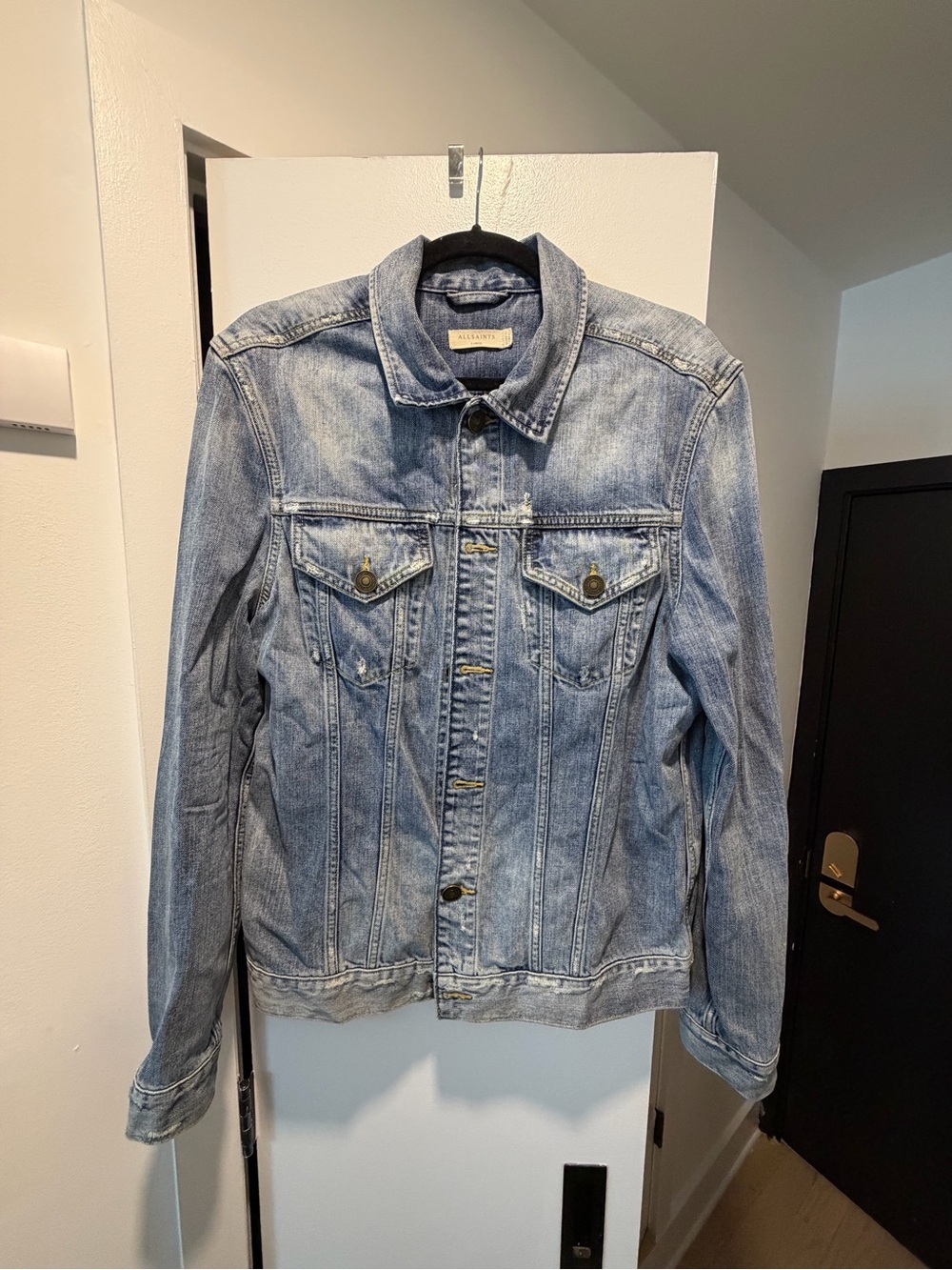 All Saints Light Blue Denim Jacket - Classic Trucker